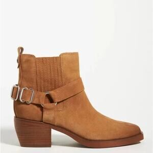 Sam Edelman ‘Bellamie’ Women's 5 Tan Suede Western Ankle Boot